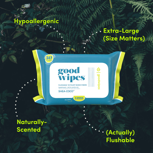 Goodwipes Flushable Butt Wipes Made with Soothing Botanicals & Aloe, 3 Packs (150 Total Wipes) EasyOptionXY LLC