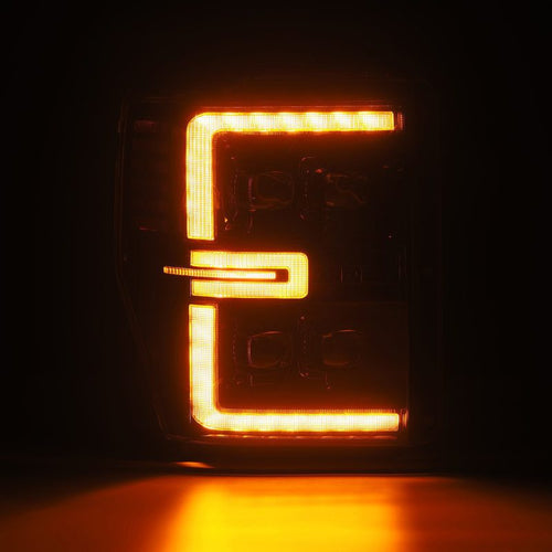 AlphaRex 08-10 Ford Super Duty/Excursion NOVA-Series LED Projector Headlights Alpha-Black OffRoadUSA.com