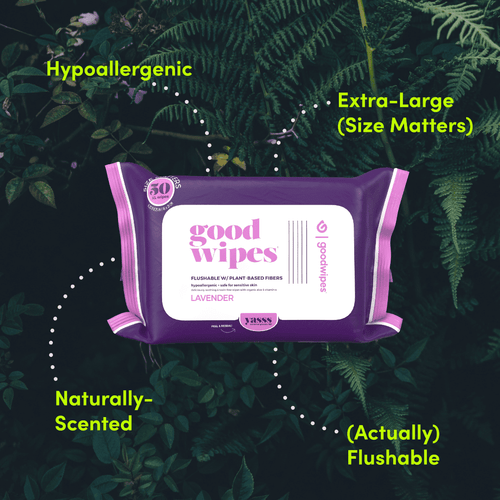Goodwipes Flushable Butt Wipes Made with Soothing Botanicals & Aloee, 3 Packs (150 Total Wipes) EasyOptionXY LLC