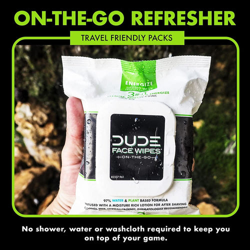 DUDE Wipes Face and Body Wipes, 3 Pack, 90 Wipes EasyOptionXY LLC