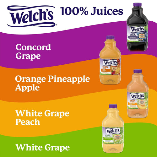 Welch's 100% Grape Juice, Concord Grape, 10 fl oz On-the-Go Bottle EasyOptionXY LLC