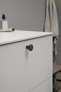 Dark Bronze "Lounge" Cabinet Knob and Wire Drawer Pulls Euro • Knobs