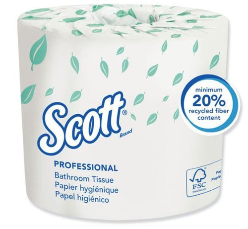 Scott Essential Standard Roll Bathroom Tissue, Septic Safe, 2-ply, White, 550 Sheets/roll, 80/carton EasyOptionXY LLC
