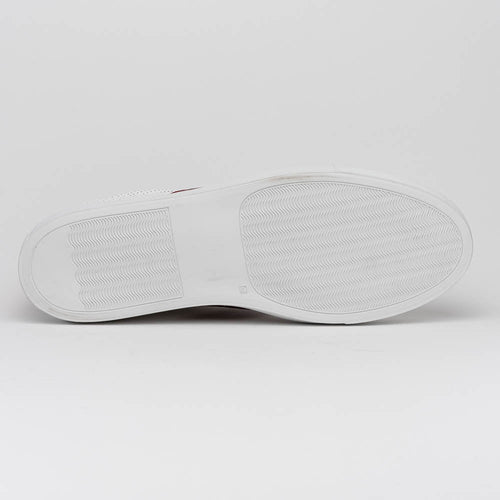 Zelli Italia 61-101-RED OLYMPIAS Italian Calfskin and Crocodile Stripe, Red