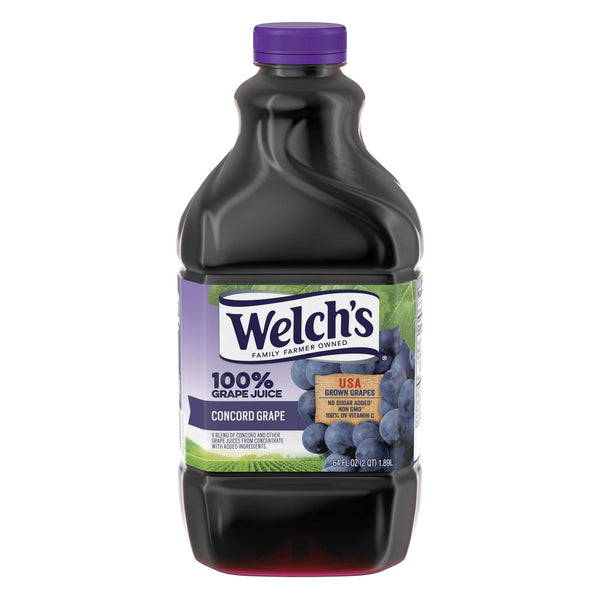 Welch's 100% Grape Juice, Concord Grape, 64 fl oz Bottle EasyOptionXY LLC