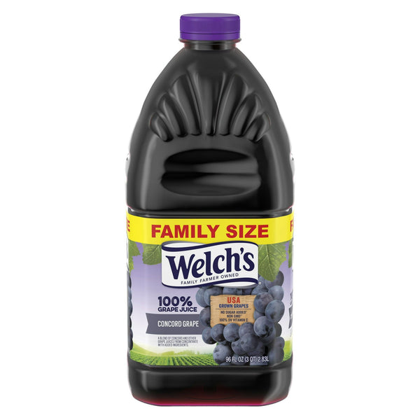 Welch's 100% Grape Juice, Concord Grape, 96 fl oz Bottle EasyOptionXY LLC
