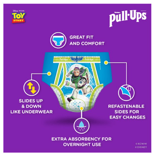 Pull-Ups Boys' Night-Time Training Pants; 2T-3T; 50 Ct EasyOptionXY LLC
