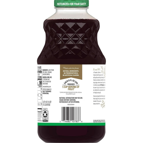 R.W. Knudsen Family Organic Just Concord Grape Juice, 100% Juice, 32 oz, Glass Bottle EasyOptionXY LLC