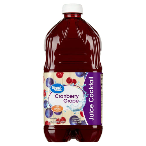 Great Value Cranberry Grape Juice Cocktail, 64 fl oz EasyOptionXY LLC