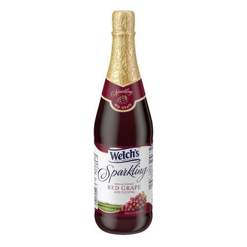 Welch's Non-Alcoholic Sparkling Juice Cocktail, Red Grape, 25.4 fl oz Bottle EasyOptionXY LLC