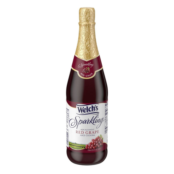 Welch's Non-Alcoholic Sparkling Juice Cocktail, Red Grape, 25.4 fl oz Bottle EasyOptionXY LLC