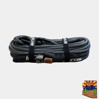 1/2'' x 78' Double Braided Winch Rope with removeable forged winch hook MOJAB OFFROAD
