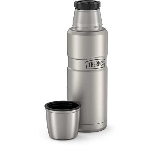Thermos Stainless King Vacuum Insulated Stainless Steel Beverage Bottle, 16oz, Matte Stainless Steel EasyOptionXY LLC