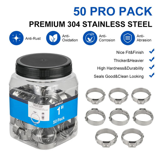 PEX Clamp Rings 1" (50) in Bottle