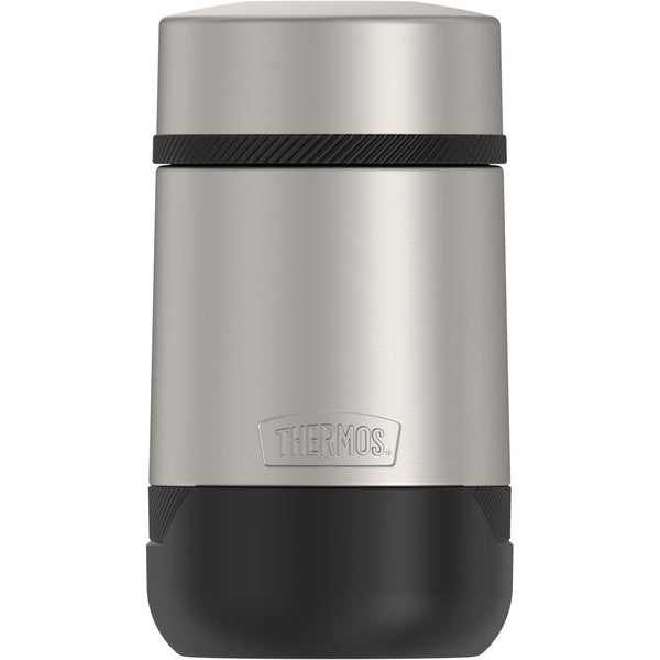 Thermos Stainless Steel Food Jar with folding Spoon, Matte Steel, 18 Ounce EasyOptionXY LLC