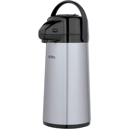 Thermos Glass Vacuum Insulated Pump Pot, 2 quart, Metallic Gray EasyOptionXY LLC