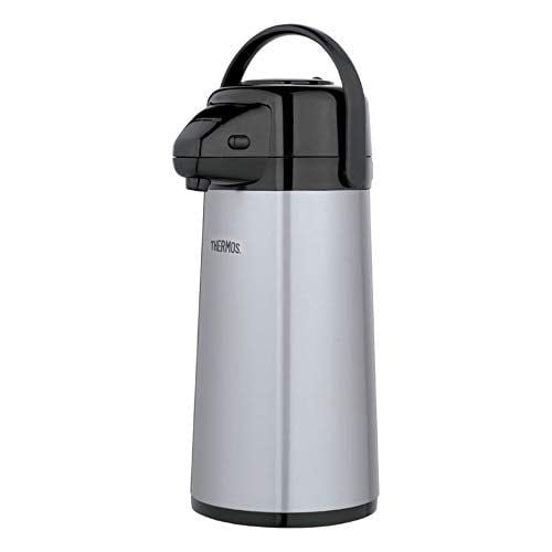 Thermos Glass Vacuum Insulated Pump Pot, 2 quart, Metallic Gray EasyOptionXY LLC