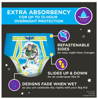 Pull-Ups Boys' Night-Time Training Pants Size 3T-4T; 60 Count EasyOptionXY LLC