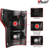 Winjet 2015-2017 Ford F-150 w/Factory Halogen Type Taillight - Chrome /Red OffRoadUSA.com
