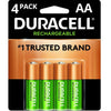 Duracell DX1500B4N Rechargeable Staycharged Nimh Batteries, Aa, 4/pack EasyOptionXY LLC