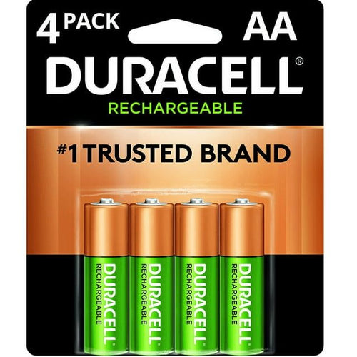 Duracell DX1500B4N Rechargeable Staycharged Nimh Batteries, Aa, 4/pack EasyOptionXY LLC
