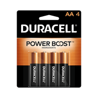 Duracell Coppertop AA Battery with POWER BOOST?, 4 Pack Long-Lasting Batteries EasyOptionXY LLC