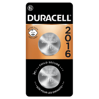 Duracell 2016 Lithium Coin Battery 3V, Bitter Coating Discourages Swallowing, 2 Pack EasyOptionXY LLC