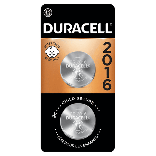 Duracell 2016 Lithium Coin Battery 3V, Bitter Coating Discourages Swallowing, 2 Pack EasyOptionXY LLC