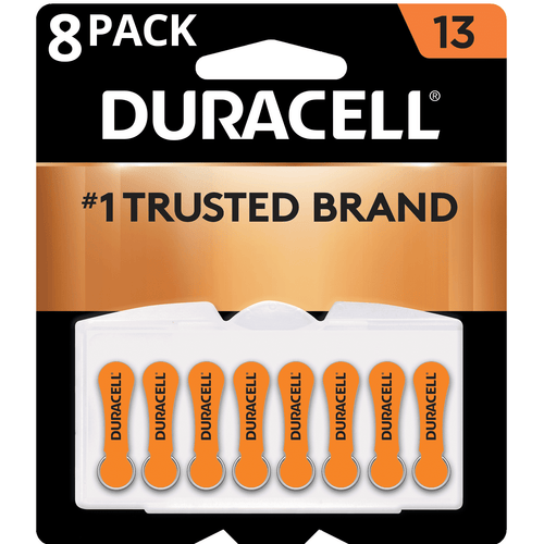 Duracell Hearing Aid Batteries with Easy-Fit Tab, Size 13, 8 Pack EasyOptionXY LLC