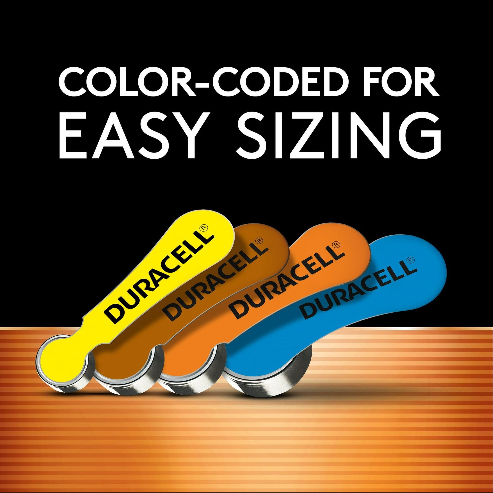 Duracell Hearing Aid Batteries with Easy-Fit Tab, Size 13, 8 Pack EasyOptionXY LLC