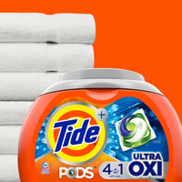 Tide PODS Liquid Laundry Detergent Soap Pacs 4-n-1 Ultra Oxi; HE Compatible 85 Count EasyOptionXY LLC