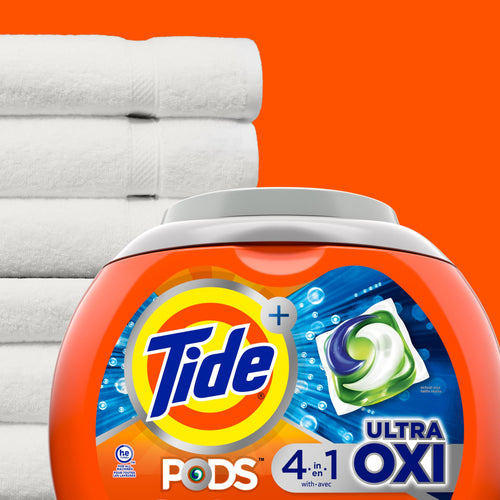 Tide PODS Liquid Laundry Detergent Soap Pacs 4-n-1 Ultra Oxi; HE Compatible 85 Count EasyOptionXY LLC