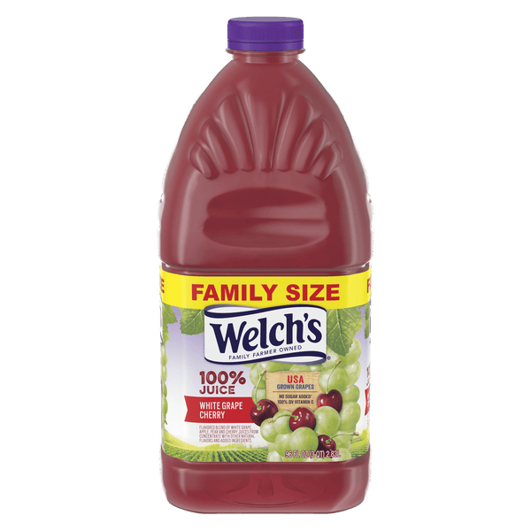 Welch's 100% Juice, White Grape Cherry, 96 fl oz Bottle EasyOptionXY LLC
