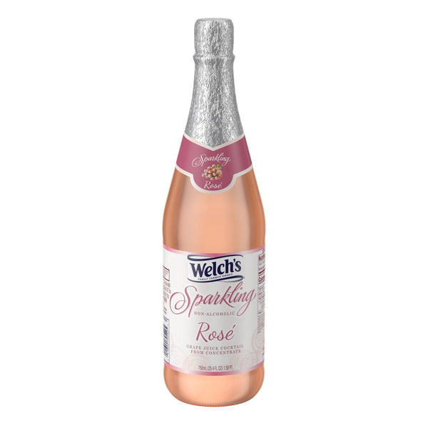 Welch's Non-Alcoholic Sparkling Rose Grape Juice Cocktail, 25.4 fl oz Bottle EasyOptionXY LLC