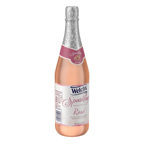 Welch's Non-Alcoholic Sparkling Rose Grape Juice Cocktail, 25.4 fl oz Bottle EasyOptionXY LLC