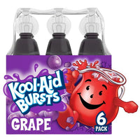 Kool Aid Bursts Grape Kids Drink, 6 Count Pack, 6.75 fl oz Bottles EasyOptionXY LLC