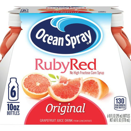 Ocean Spray Ruby Red Grapefruit Juice Drink, 10 fl oz, 6 Count EasyOptionXY LLC