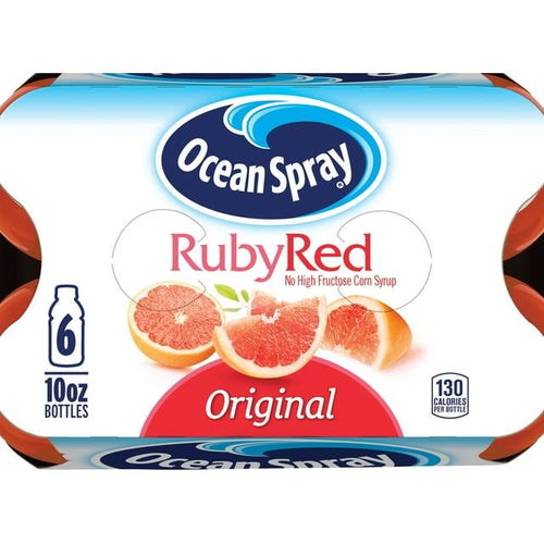 Ocean Spray Ruby Red Grapefruit Juice Drink, 10 fl oz, 6 Count EasyOptionXY LLC