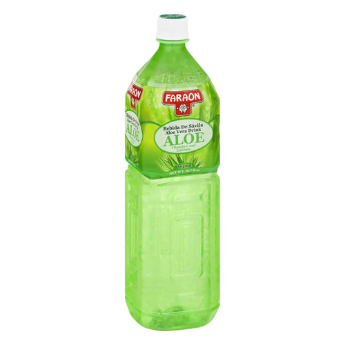 Faraon Aloe Vera Original Flavored Drink comes in a 1.5 Liter, 50.7 oz EasyOptionXY LLC