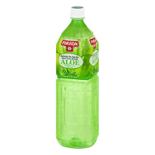 Faraon Aloe Vera Original Flavored Drink comes in a 1.5 Liter, 50.7 oz EasyOptionXY LLC