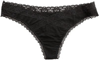 V-Front Modal Thong with Lace 3 Pack Love Libby Panties