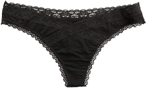 V-Front Modal Thong with Lace 3 Pack Love Libby Panties