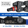 1/2" & 3/4" Pex Crimping Tool with Copper Ring Decrimper, Cutter Plumbingsell