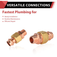 3/4" Press Copper Union x Male (Lead Free)