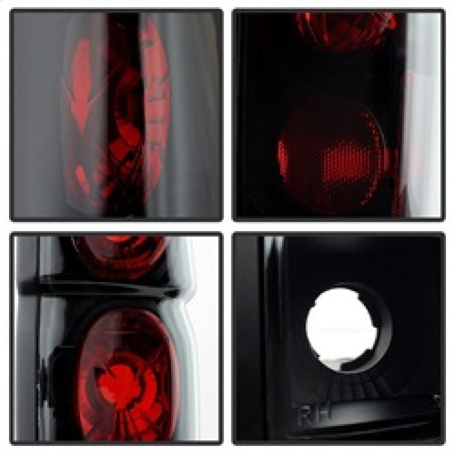 Spyder Nissan Hardbody 86-97 Euro Style Tail Lights Black Smoke ALT-YD-NH86-BSM OffRoadUSA.com