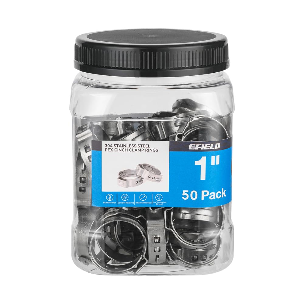 PEX Clamp Rings 1" (50) in Bottle