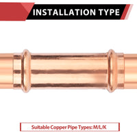 1" Press Copper Extended Coupling (Lead Free)