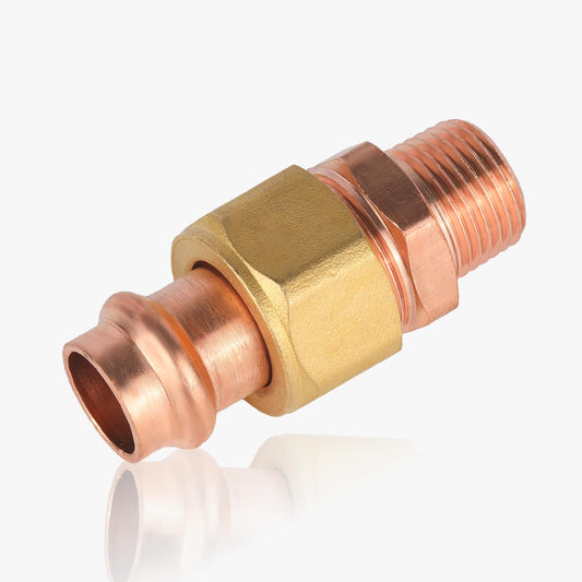 1" Press Copper Union x Male (Lead Free)