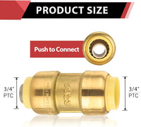 3/4" x 3/4" Push Fit Coupling Plumbingsell