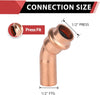 1/2" 45° Press Copper Street Elbow (Lead Free) Plumbingsell